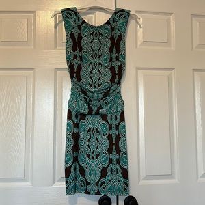INC brown/teal small dress.
